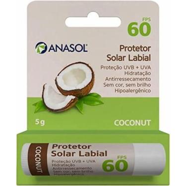 Imagem de Anasol Protetor Labial Fps 60 Coconut - 5 G