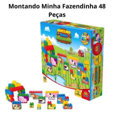 Imagem de Brinquedo de Montar Lego Montando Minha Fazendinha - GGB