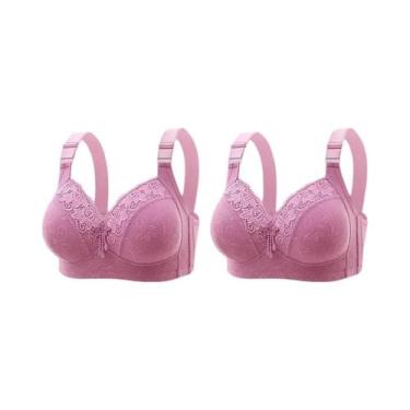 Imagem de Bralette de Renda Plus Size - Decote V Profundo - Lingerie Sexy, 42, 2