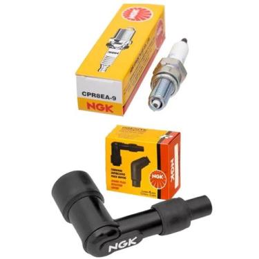 Imagem de Cachimbo, Vela Ignição Fan 125 2009 até 2018 Ngk