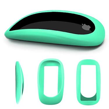 Imagem de Capa elástica contra poeira para Apple Magic Mouse 1 e 2, capa protetora de silicone antiarranhões bolsa de transporte, Verde