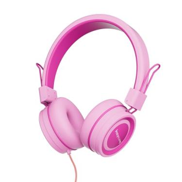 Imagem de HEYSONG Fones de ouvido infantis, fones de ouvido para crianças 85 / 94 dB volume limitado dobrável conector de 3,5 mm com fio, fone de ouvido para meninos, meninas, crianças, smartphones, tablet