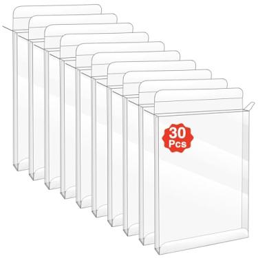 Imagem de Vlammende 30Pcs Video Game Protector Case, Clear Box Case Sleeve CIB Protector for PS2, Wii, Wii U, Gamecube, Xbox & DVD Standard Case,Game Box Protector Sleeve