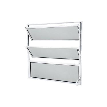 Imagem de Janela Basculante Abertura Central Exclusivo 1 Seção Vidro Mini Boreal 50x50cm Crv Portas E Janelas