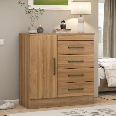 Imagem de Gaveteiro 4 Gavetas 1 Portas Silvie Amendola