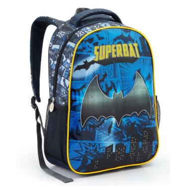 Imagem de Mochila Costa Infantil Menino Escolar Batman Morcego Superbat Escolar Seanite