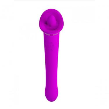 Imagem de Vibrador E Estimulador Clitoriano 12 Vibrações Faust - Pretty Love - Magenta