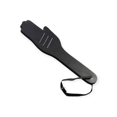 Imagem de Palmatória Formato De Mão Black Paddle Lovetoys Preto