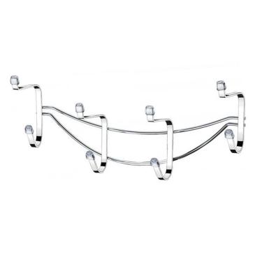 Imagem de Suporte Multiuso Cabideiro 8 Ganchos de Parede Cromado - 1092 Future