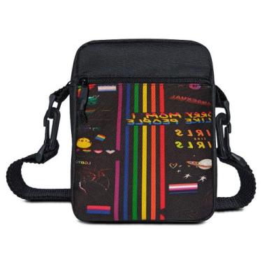 Imagem de Shoulder Bag Arco Íris Pequena Transversal Mini Pochete - Paulo Bags