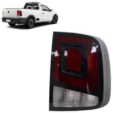 Imagem de Lanterna Traseira Saveiro 2023 2024 2025 Bicolor Rubi Cristal Acrílico