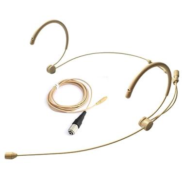 Imagem de YPA MICROPHONES Microfone De Cabeça 4016 Para Transmissores Corpo Sem Fio Audio Technia Com Conector Parafuso Tipo Ch 4 Pinos