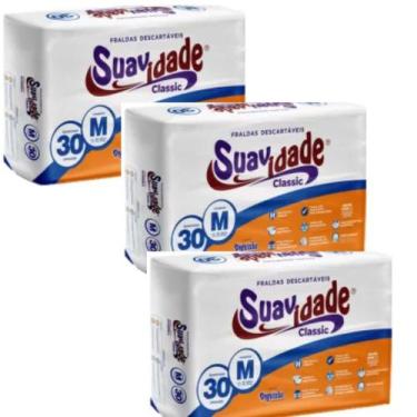 Imagem de KIT 3 Pct Fralda Geriatrica Descartavel Suavidade Classic - Todos Os T