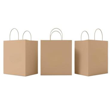 Imagem de Saco De Papel Kraft Com AlçAs 100 Unidades P, M Ou G(M - 30x20x12)