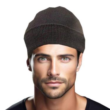 Imagem de Touca de Lã Básica Preto Liso: Gorro Estiloso de Inverno - Juvenil e A