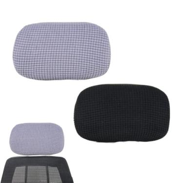Imagem de NentMent Pacote com 2 capas protetoras de encosto de cabeça para cadeira de escritório, cadeira de escritório ergonômica, encosto alto, cadeira de mesa com rodas