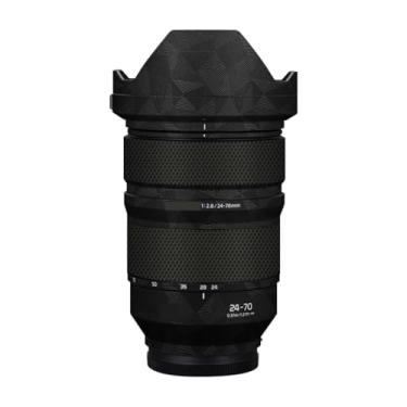 Imagem de Adesivo de câmera antiarranhões com tampa de lente para Panasonic Lumix S 24-70 mm F2.8 Película protetora decalque protetor corporal 24-70 2,8 (triângulo preto)