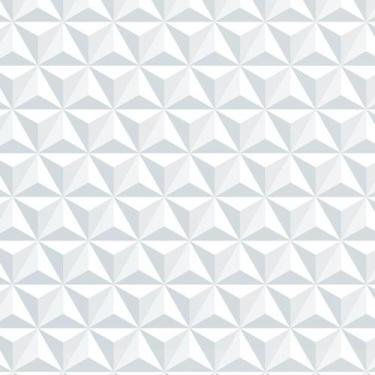 Imagem de Kit 4 Rolos Papel De Parede Adesivo Triângulo Branco 3,0M - Gh Papel D