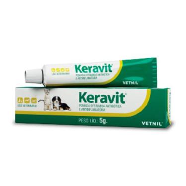 Imagem de Pomada Oftalmológica Keravit Vetnil para Cães e Gatos 5g