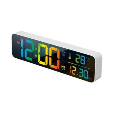 Imagem de Grande Relógio De Parede Digital LED De 10,43 Polegadas Com Data De Te