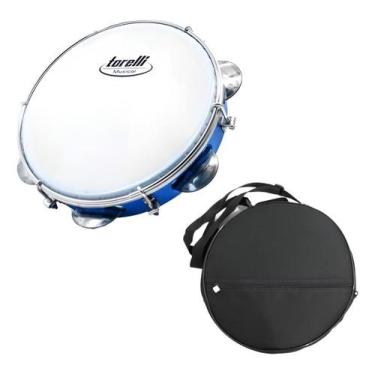 Imagem de Pandeiro 8 Injetado Em Abs Torelli ul Tp809 Com Capa Luxo