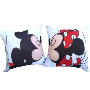 Imagem de Kit 02 Capas de Almofada Estampada Infantil 45cm x 45cm Kids - Stinely