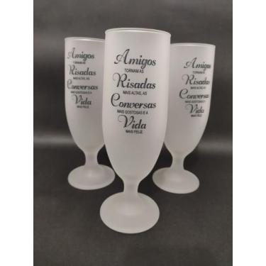 Imagem de Copo de Cerveja Jateado Personalizado 370ml - Metalnox