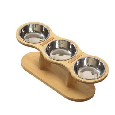 Imagem de Generic Tigela elevada para cães com suporte, tigelas de alimentação para gatos, tigelas para gatinhos, estação de alimentação para gatos, alimentador para, Tigela de Prata
