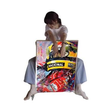 Imagem de Ayrton Senna F1 Racing Driver Poster HD Qualidade Retro Wall Art Kawai