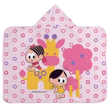 Imagem de Toalha de Banho com Capuz e Forro de Fralda Mônica e Magali Turma da Mônica Baby