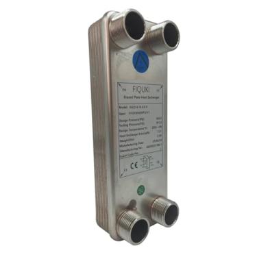 Imagem de Trocador de calor de placas com porta MPT de 3/10.2 cm de água para água (HD-3X8-10P)