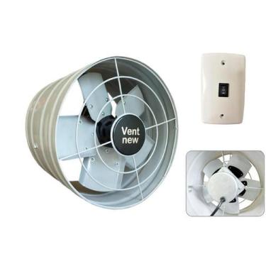 Imagem de Exaustor Alta Vazão 30Cm Vent New Vazão 8.640 M/H Blindado