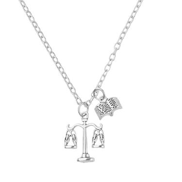 Imagem de Sdopbinbin Colar de advogado, presente de Natal para mulheres, homens, advogados, advogados, presente de Natal para filho, filha, advogada, Small, Zinco, Sem Pedra Preciosa