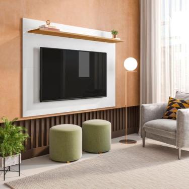 Imagem de Painel para TV até 50 Polegadas 1 Prateleira Columbia Espresso Móveis