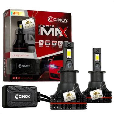 Imagem de Par Lâmpada Ultra Led Power Max Farol 10000 lumens 12v 24v H1 H3 H7 H8