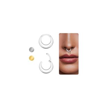 Imagem de DGhera 4 brincos pequenos de argola de ouro para mulheres | Brincos de tubo fino banhados a ouro 14K | Conjunto de brincos leves e hipoalergênicos, 20 Gauge, Titânio, Zircônica sintética