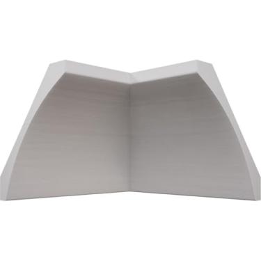 Imagem de 3 1/5.1 cm P x 10.2 cm A WM291 Americraft Solid Paint Grade Wood TrimPro Crown Molding Inside Corner, Primed Pine (Matches Moulding MLDW01X05WM291PP)