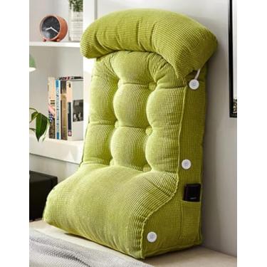 Imagem de Almofadas De Leitura Almofadas De Encosto Triangulares Ajustáveis Para Sofá-cama, Almofadas De Apoio Lombar De Cunha Almofadas De Apoio Para Adultos No Escritório Com Bols, 7, M=60x55cm