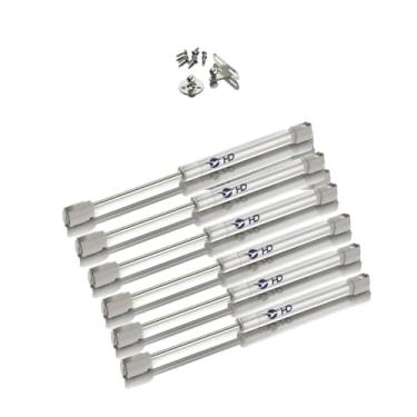 Imagem de Kit 6 Pistão A Gás Amortecedor 80N 8Kg Móveis Porta Armário Abertura p/Cima Suspenso Cozinha Basculante