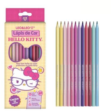 Imagem de Lápis de Cor Hello Kitty 12 Cores Triangular Leonora - tris