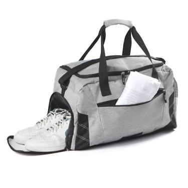 Imagem de Bolsa de Academia 28L com Porta Tênis Cinza