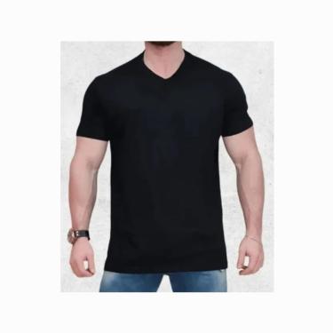 Imagem de Camiseta Sagitta Gola V 100% Algodão Premium - Masculino-Masculino