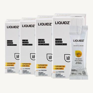 Imagem de LIQUIDZ® - Eletrólitos Zero Açúcares - Tangerina - Kit 4 Caixas - 56 sachês-Unissex