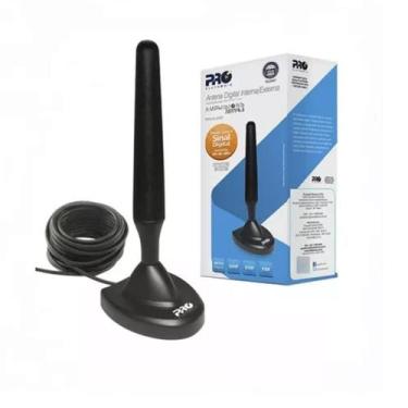 Imagem de Antena Digital Interna VHF/UHF PROHD-2400 3m OMNI Preto - PROELETRONIC