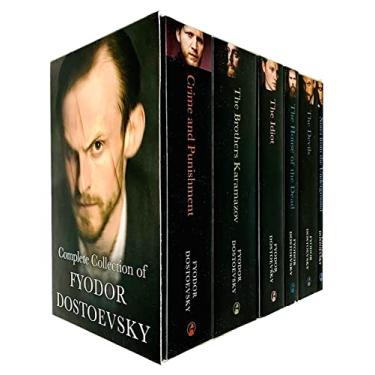 Imagem de Complete Collection of Fyodor Dostoevsky 6 Books Box Set(Notes From The Underground, Crime and Punishment, The Brothers Karamazov, The Devils, The Idiot & The House of the Dead)
