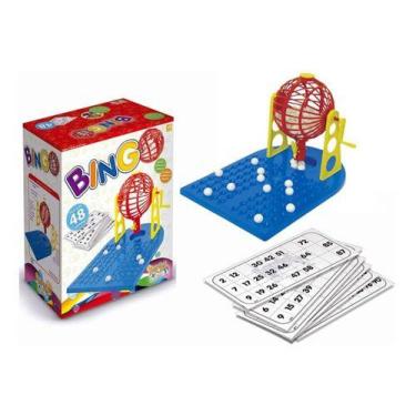 Imagem de Jogo De Mesa Bingo 48 Cartelas Numeradas Brinquedo Diversão - BINGO JO
