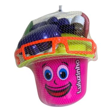 Imagem de Baldinho Balde Areia Praia C 7 Pçs Luluzinho Rei Do Balde