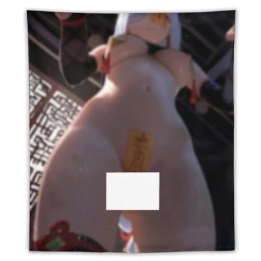 Imagem de LIEGBMEU Sexy Bikini Hot Anime Girl Tapeçaria 127.0 cmx152.4 cm Interior Exterior Wall Quilt Art Decoração de Tapeçaria Caprichosa, AE03