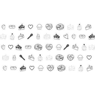 Imagem de Papel Manteiga Antigordura DOCES (PRETO) 20X10cm 500 UNIDADES