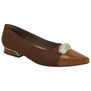 Imagem de Sapato Salto Baixo Bico Fino Piccadilly 279043 Feminino - Pinhao